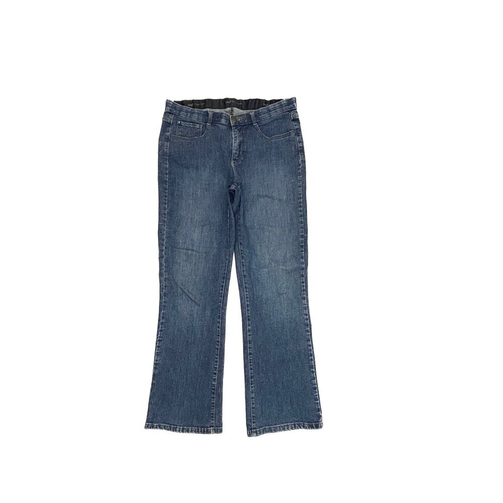 Lee Bootcut Women's‎ size 14 Dark Wash Blue Denim jeans